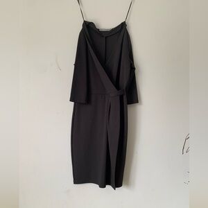 Simple & Modern Black 3/4 Sleeve Woman's Dress sz small